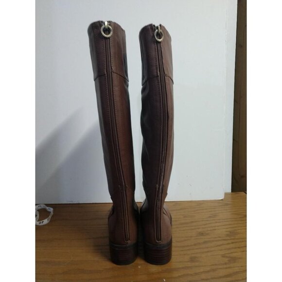 Sole Bound By Baretraps Dreia Womens Brush Brown Leather Knee-High Boots Size 9M - Picture 3 of 11